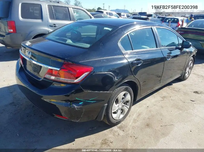 19XFB2F58FE200398 2015 Honda Civic Lx