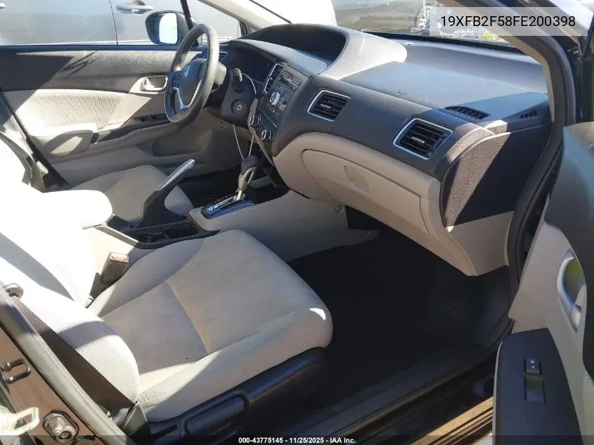 19XFB2F58FE200398 2015 Honda Civic Lx