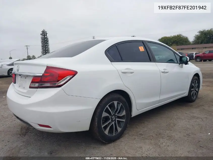 19XFB2F87FE201942 2015 Honda Civic Ex