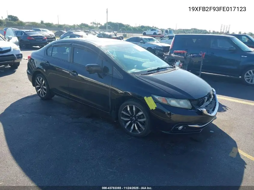 19XFB2F93FE017123 2015 Honda Civic Ex-L