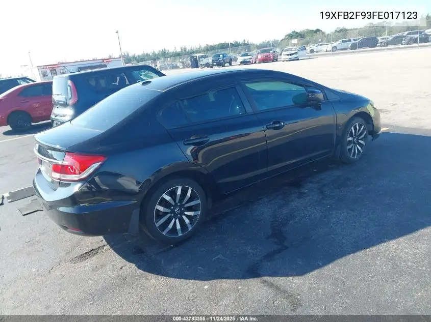 19XFB2F93FE017123 2015 Honda Civic Ex-L