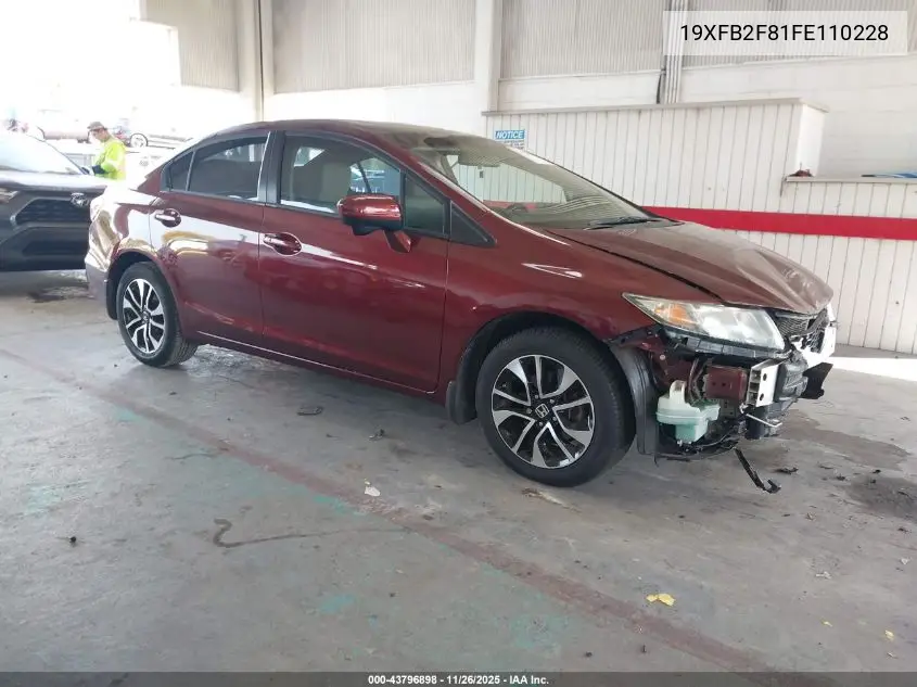 19XFB2F81FE110228 2015 Honda Civic Ex