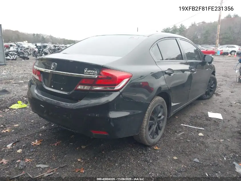 19XFB2F81FE231356 2015 Honda Civic Ex