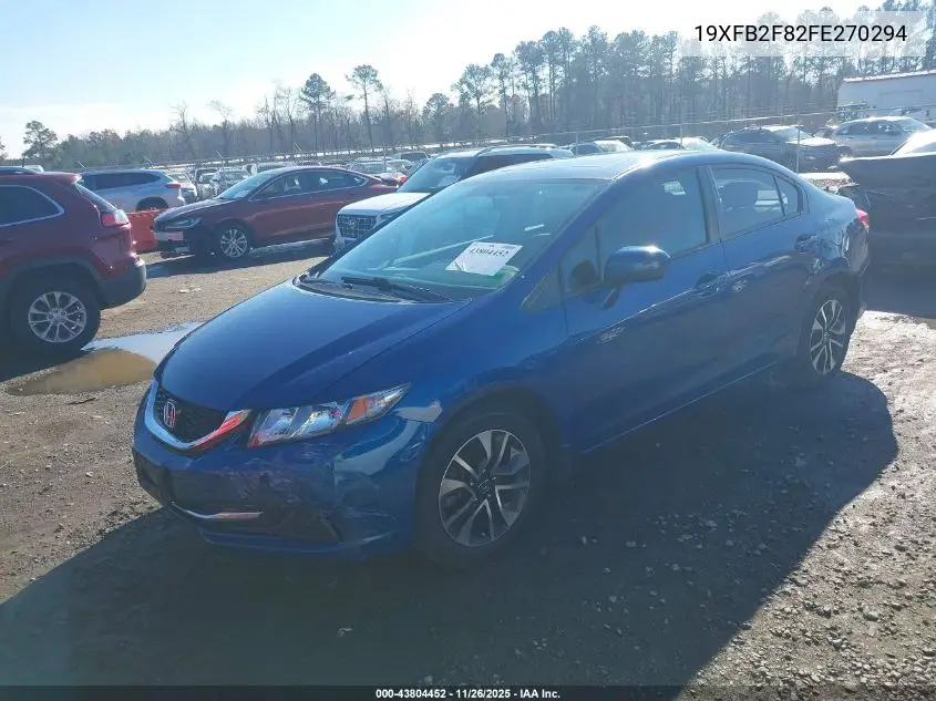 19XFB2F82FE270294 2015 Honda Civic Ex