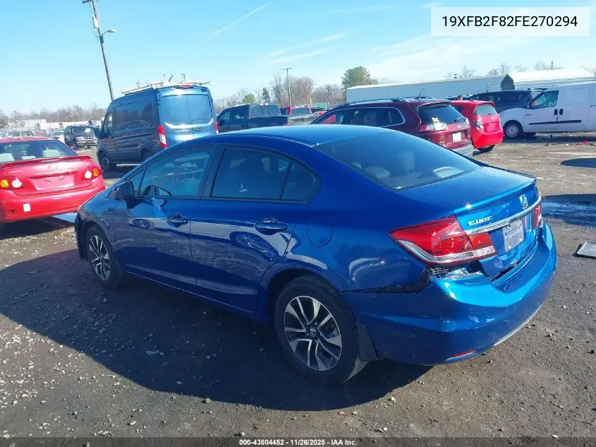 19XFB2F82FE270294 2015 Honda Civic Ex