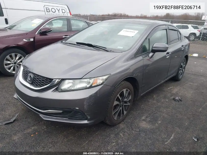 19XFB2F88FE206714 2015 Honda Civic Ex