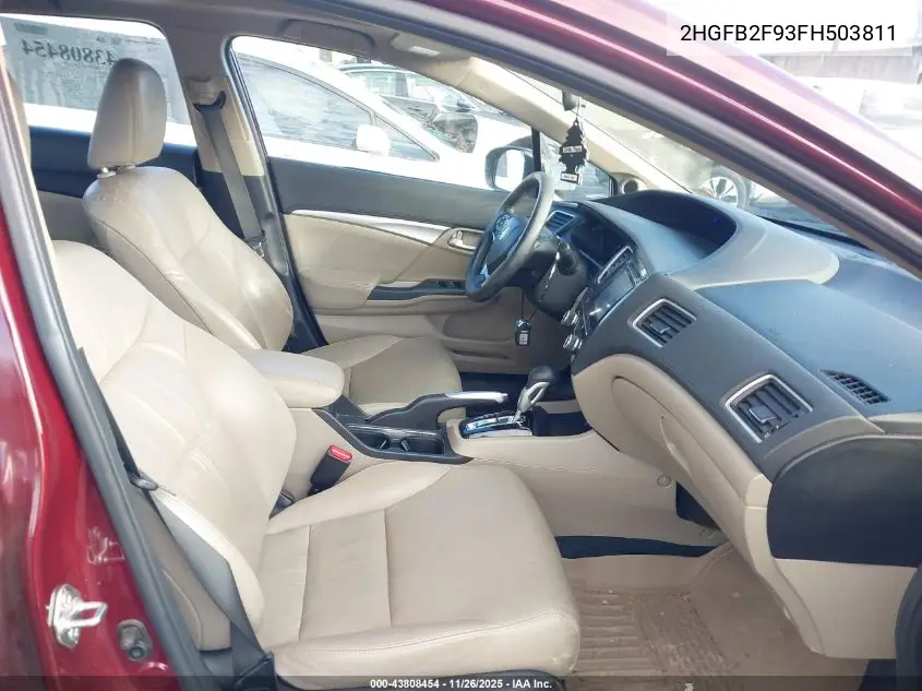 2HGFB2F93FH503811 2015 Honda Civic Ex-L