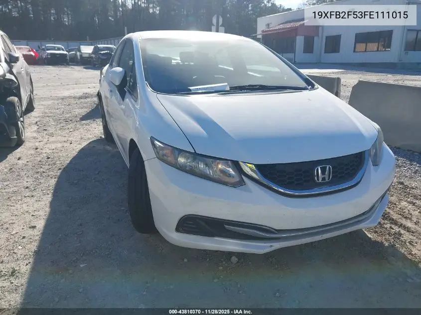 19XFB2F53FE111015 2015 Honda Civic Lx