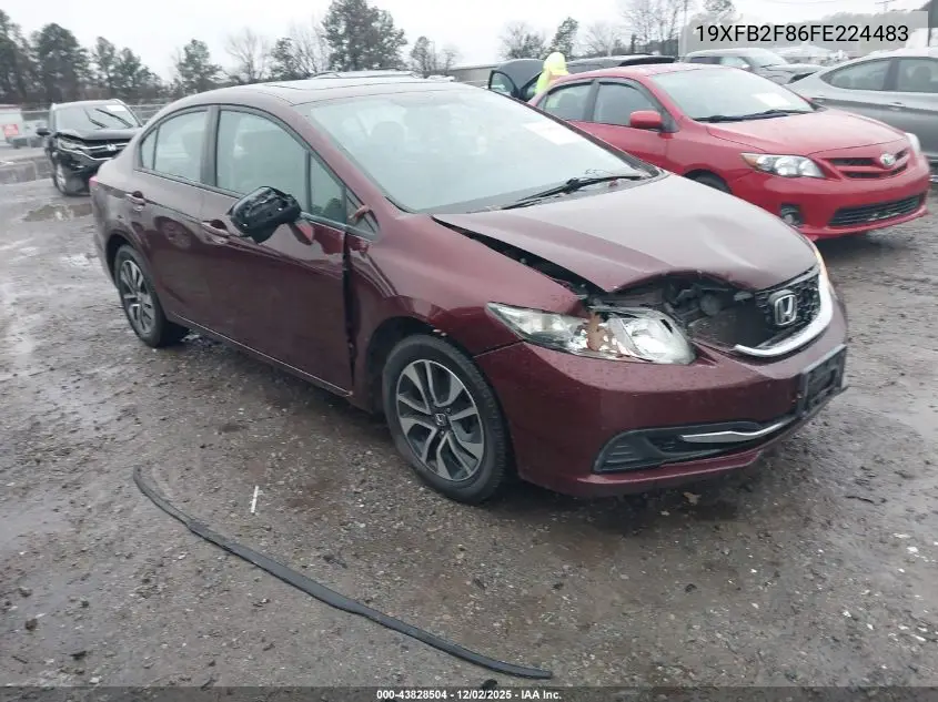 19XFB2F86FE224483 2015 Honda Civic Ex