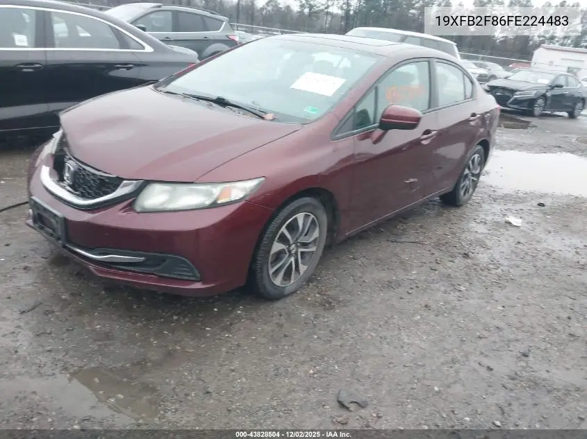 19XFB2F86FE224483 2015 Honda Civic Ex