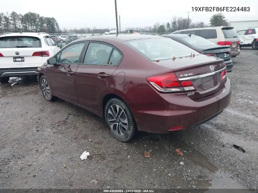 19XFB2F86FE224483 2015 Honda Civic Ex