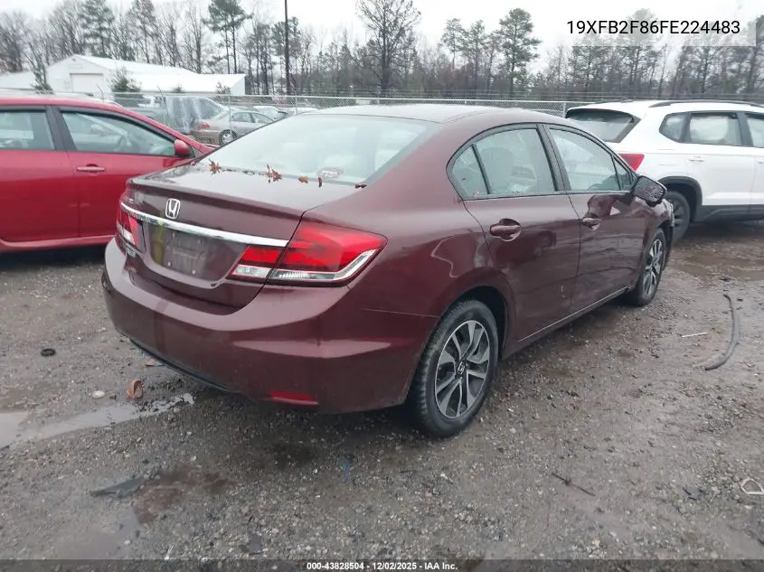 19XFB2F86FE224483 2015 Honda Civic Ex