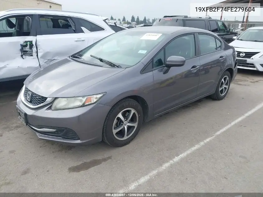 19XFB2F74FE279604 2015 Honda Civic Se