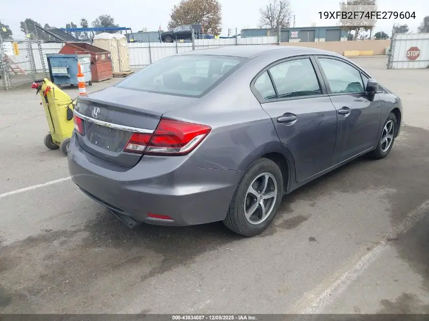 19XFB2F74FE279604 2015 Honda Civic Se