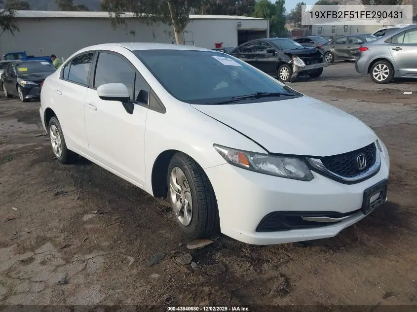 19XFB2F51FE290431 2015 Honda Civic Lx