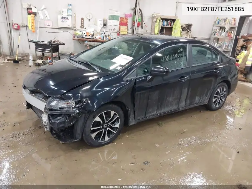 19XFB2F87FE251885 2015 Honda Civic Ex