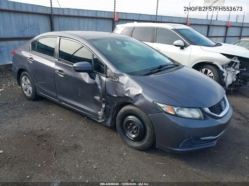 2HGFB2F57FH553673 2015 Honda Civic Lx