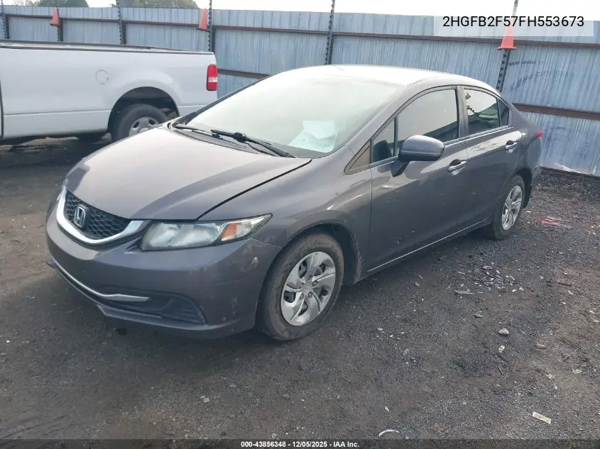 2HGFB2F57FH553673 2015 Honda Civic Lx
