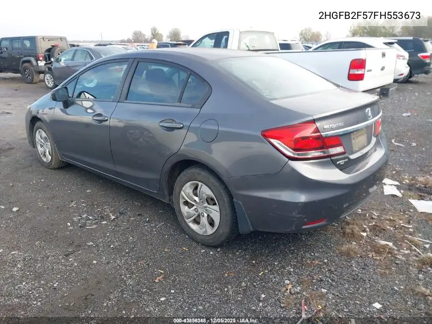 2HGFB2F57FH553673 2015 Honda Civic Lx