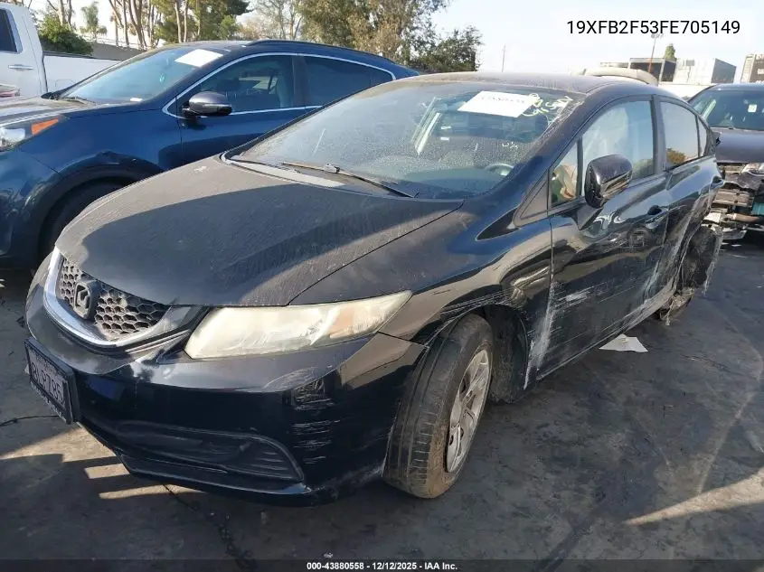 19XFB2F53FE705149 2015 Honda Civic Lx