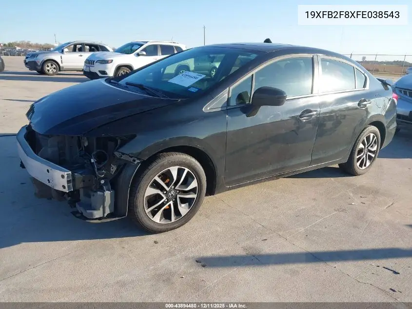 19XFB2F8XFE038543 2015 Honda Civic Ex