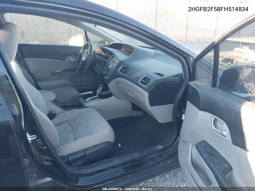 2HGFB2F58FH514834 2015 Honda Civic Lx