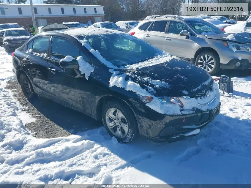 19XFB2F50FE292316 2015 Honda Civic Lx