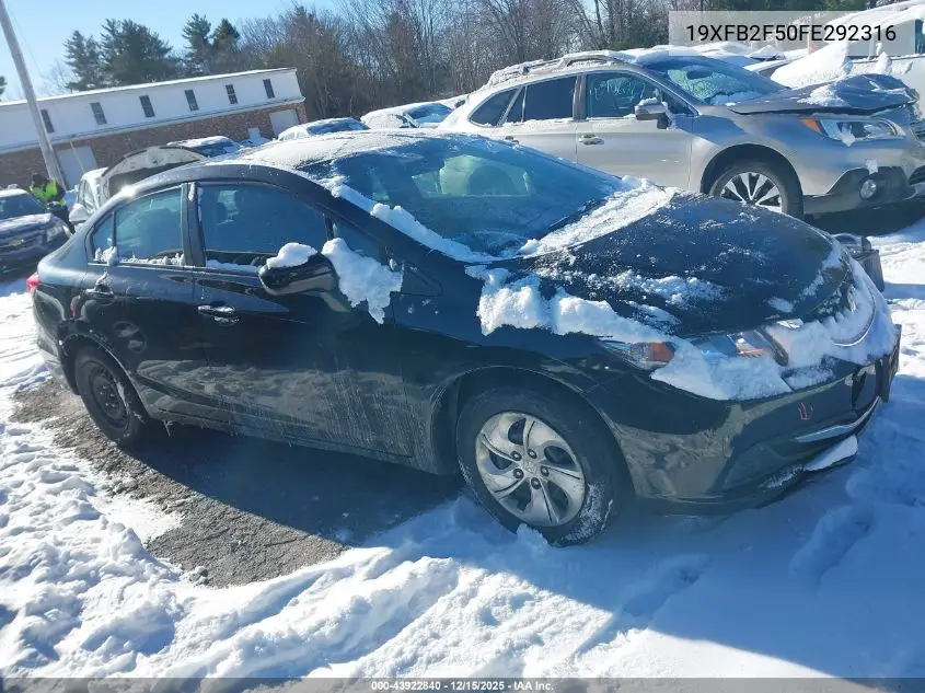 19XFB2F50FE292316 2015 Honda Civic Lx