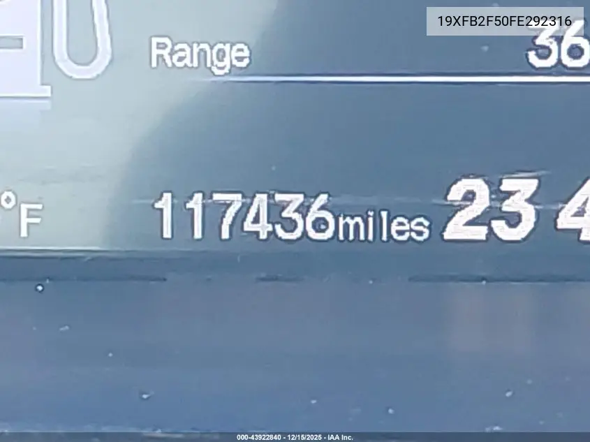 19XFB2F50FE292316 2015 Honda Civic Lx