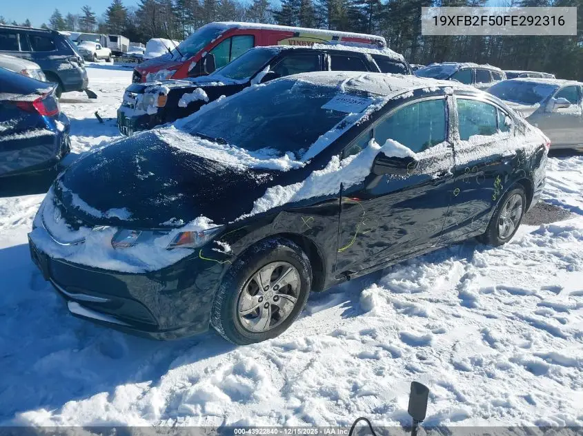 19XFB2F50FE292316 2015 Honda Civic Lx