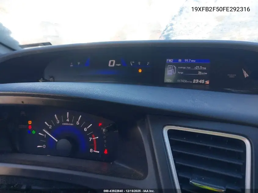 19XFB2F50FE292316 2015 Honda Civic Lx