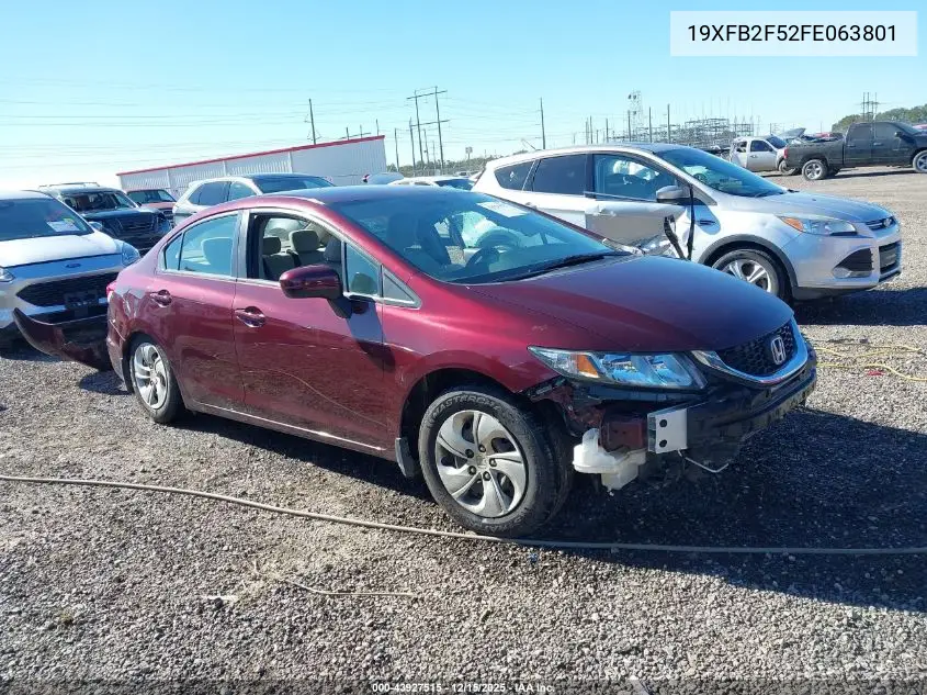 19XFB2F52FE063801 2015 Honda Civic Lx