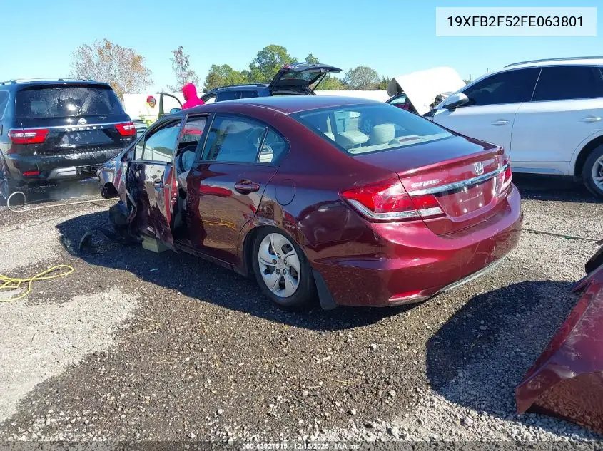19XFB2F52FE063801 2015 Honda Civic Lx