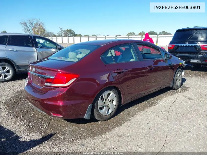 19XFB2F52FE063801 2015 Honda Civic Lx