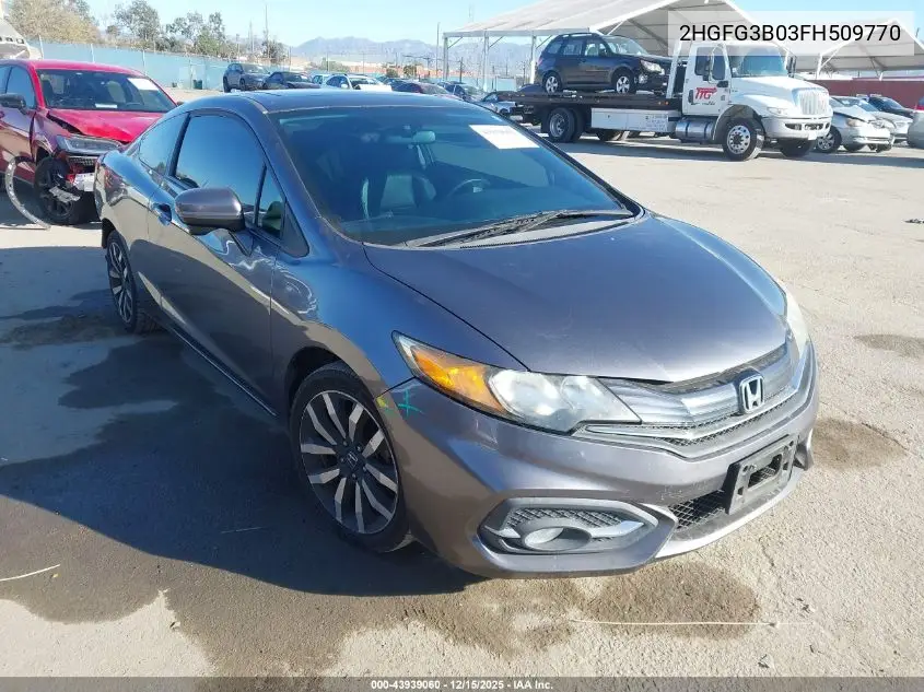 2HGFG3B03FH509770 2015 Honda Civic Ex-L