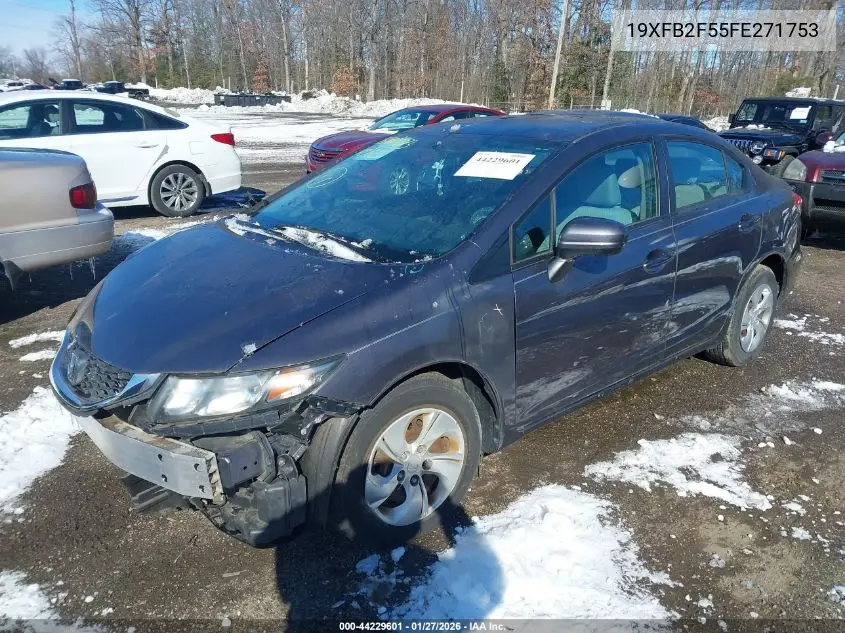 19XFB2F55FE271753 2015 Honda Civic Lx
