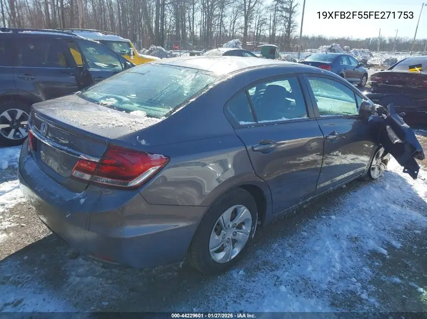 19XFB2F55FE271753 2015 Honda Civic Lx