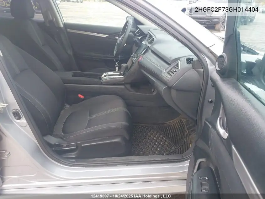 2HGFC2F73GH014404 2016 Honda Civic Ex