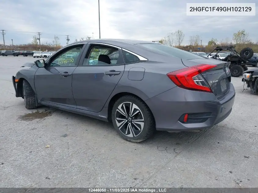 2HGFC1F49GH102129 2016 Honda Civic Ex-T