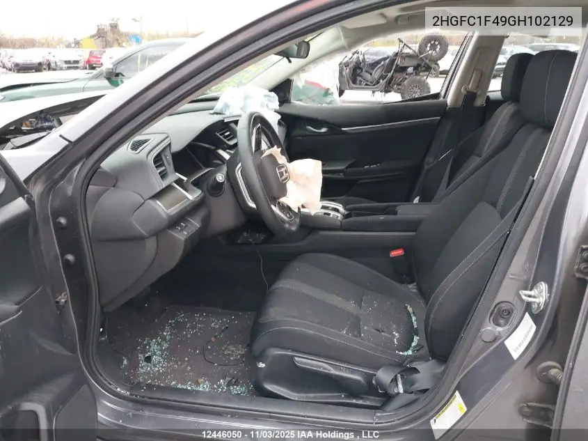 2HGFC1F49GH102129 2016 Honda Civic Ex-T