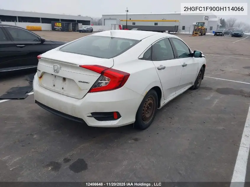 2HGFC1F90GH114066 2016 Honda Civic Touring