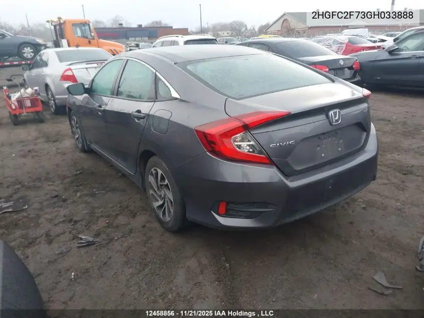 2HGFC2F73GH033888 2016 Honda Civic Ex 4Dr