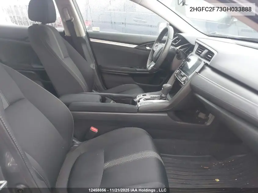 2HGFC2F73GH033888 2016 Honda Civic Ex 4Dr