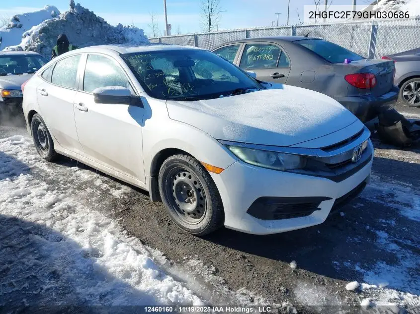 2HGFC2F79GH030686 2016 Honda Civic Ex