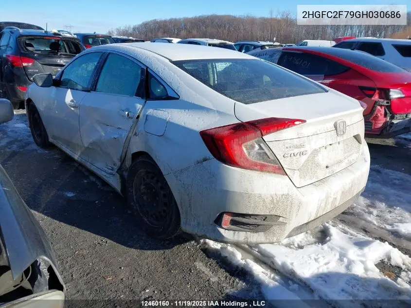 2HGFC2F79GH030686 2016 Honda Civic Ex