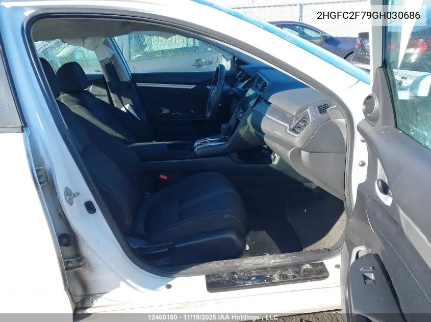 2HGFC2F79GH030686 2016 Honda Civic Ex