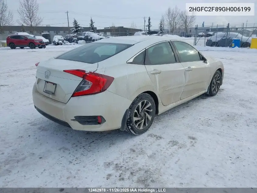 2HGFC2F89GH006199 2016 Honda Civic Ex