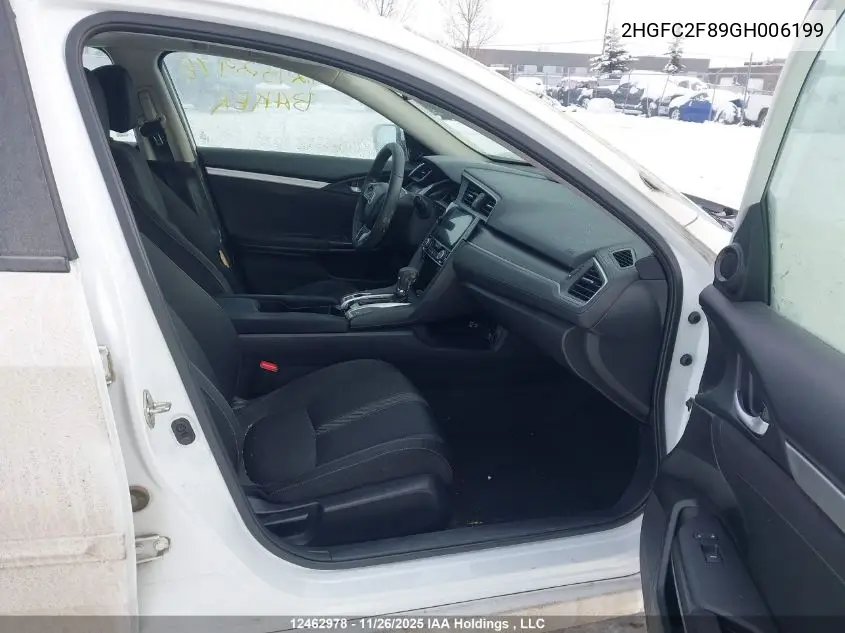 2HGFC2F89GH006199 2016 Honda Civic Ex