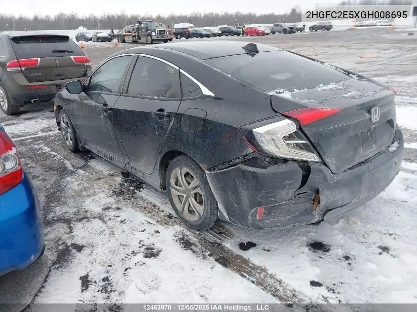 2HGFC2E5XGH008695 2016 Honda Civic Lx