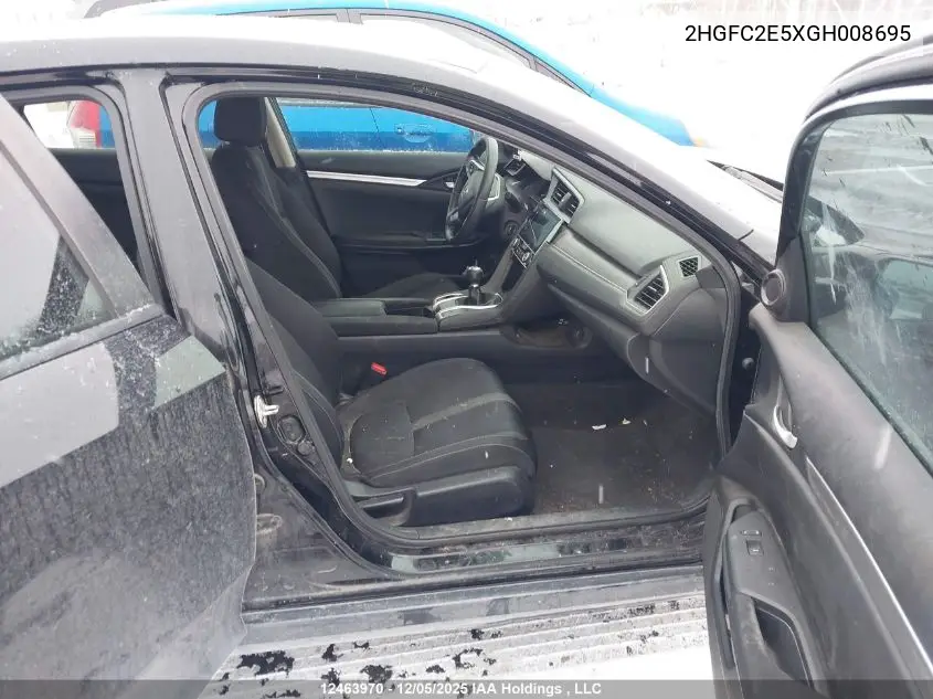 2HGFC2E5XGH008695 2016 Honda Civic Lx